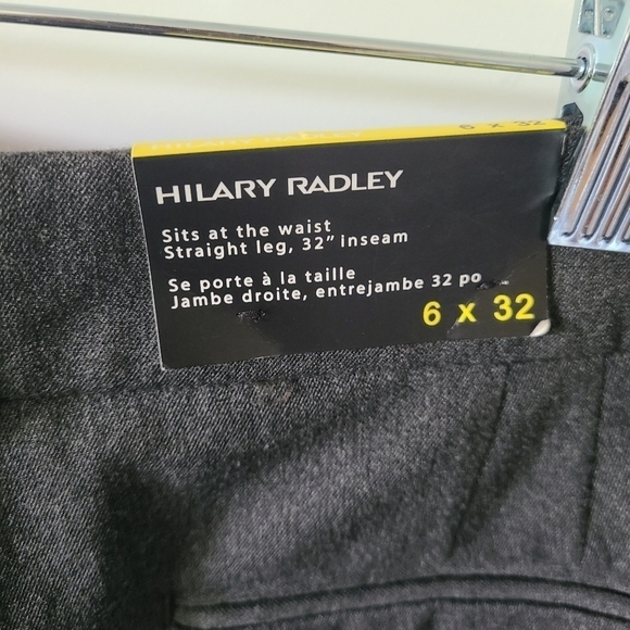 HILARY RADLEY Gray Straight Leg Dress Pants Size 6 NWT - Picture 6 of 9